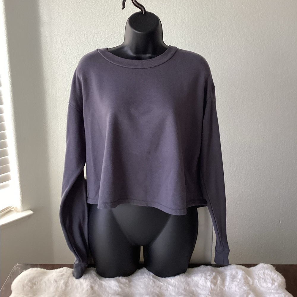 90 Degree By Reflex Women's Dark Purple Sweatshirt L